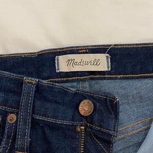Dark blue Madewell skinny jeans